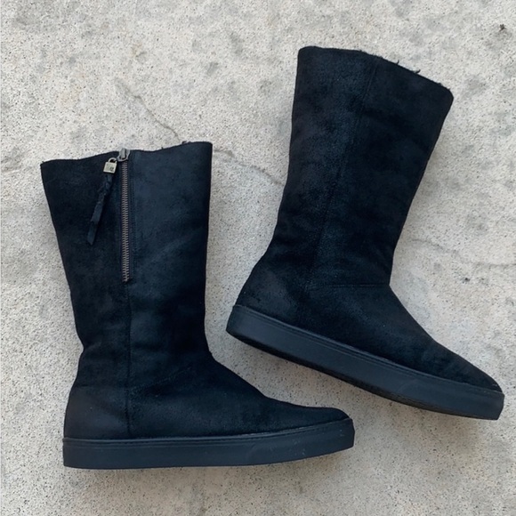 Elliot Lucca Women's Prima Suede Side Zip Lined Boots Size 9 - Picture 1 of 7